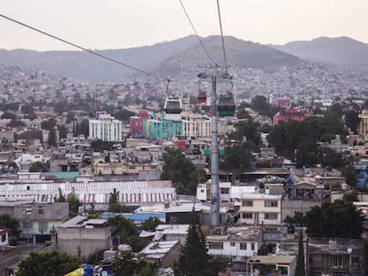 Vista panorámica desde el teleférico de Ecatepec.