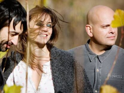 Alejandro Pelayo(izquierda), Leonor Watling y Óscar Ybarra (derecha), la formación inicial de Marlango.