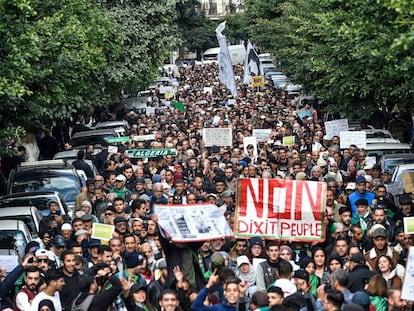 Manifestación del pasado martes en Argel.