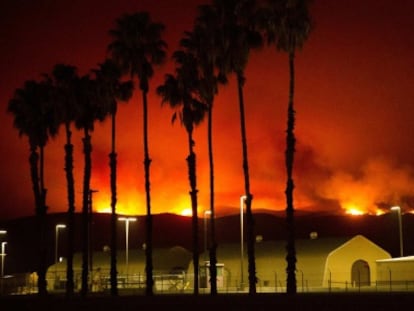 O grande incêndio que afetou o condado de San Diego.