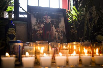 Ofrenda fúnebre de Domingo López, presidente municipal de San Juan Chamula, asesinado el pasado sábado 23 de julio en su casa del poblado de Yiitic a 30 minutos de San Juan Chamula. Chiapas.
