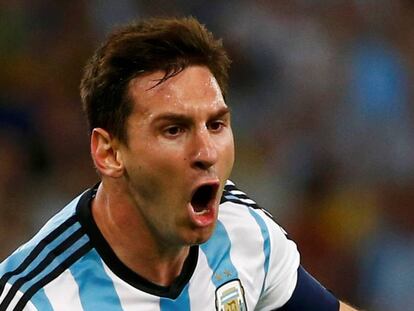 Messi amb la samarreta argentina.