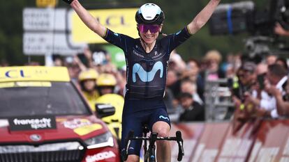 Annemiek van Vleuten, ganando la etapa reina del pasado Tour.