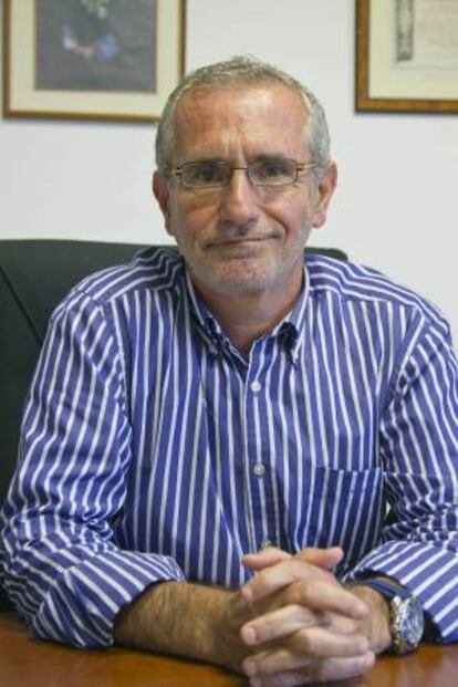 El juez de Primera Instancia número 4 de Arrecife (Lanzarote), Juan José Cobo Plana, durante la entrevista que ha ofrecido a EFE en Lanzarote.