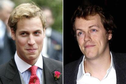 El príncipe Guillermo (izquierda) y Tom Parker Bowles.