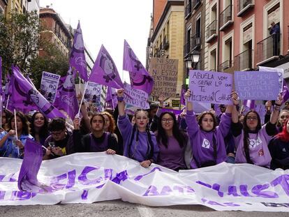 Manifestación feminista en Madrid