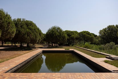 La piscina del jardí de la Casa Gomis. MASSIMILIANO MINOCRI