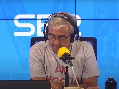 Carles Francino, el lunes en su regreso a 'La Ventana', en la Cadena SER.