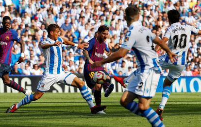 La Real Sociedad se enfrenta al Barcelona en la Liga Santander