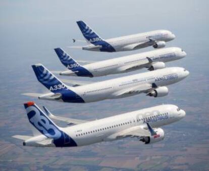 Los modelos de avión que comercializa Airbus