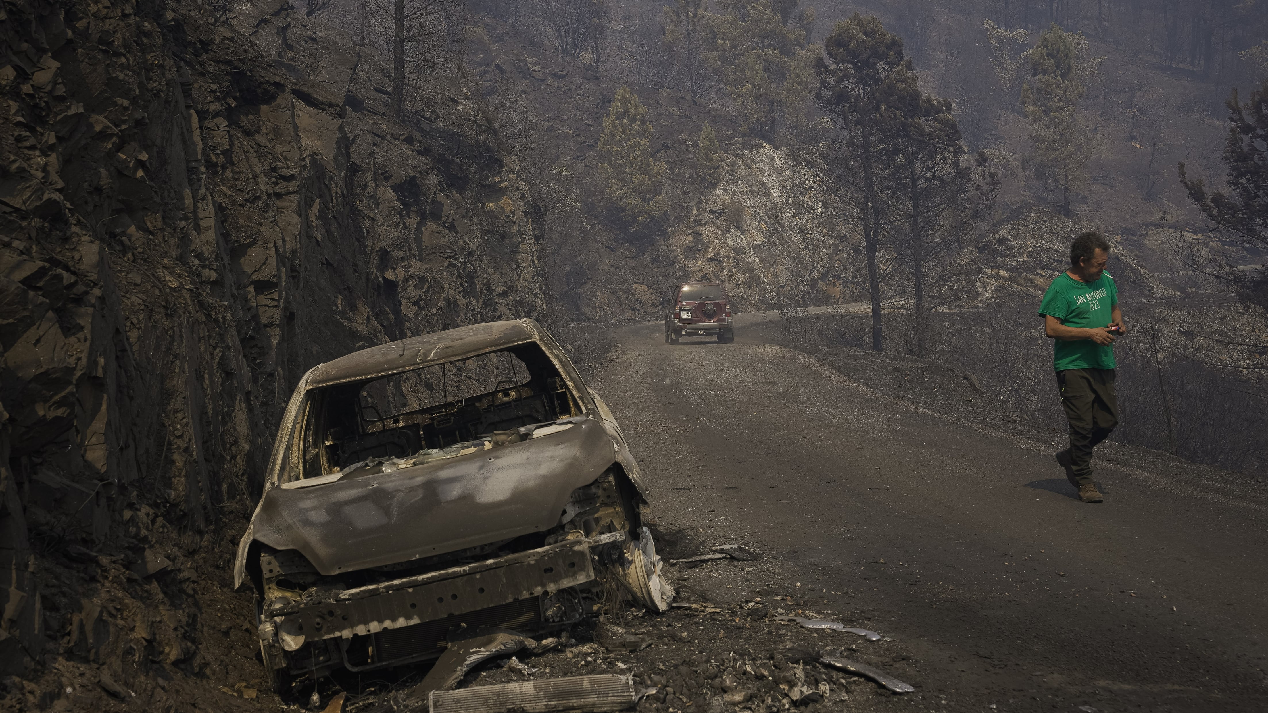 Imagen del incendio que arrasó la sierra de O Courel.