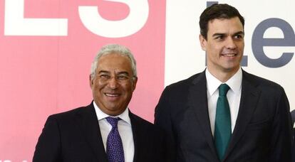António Costa con Pedro Sánchez.
