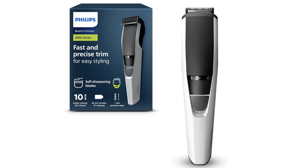 Recortadora de barba resistente al agua, de Philips.