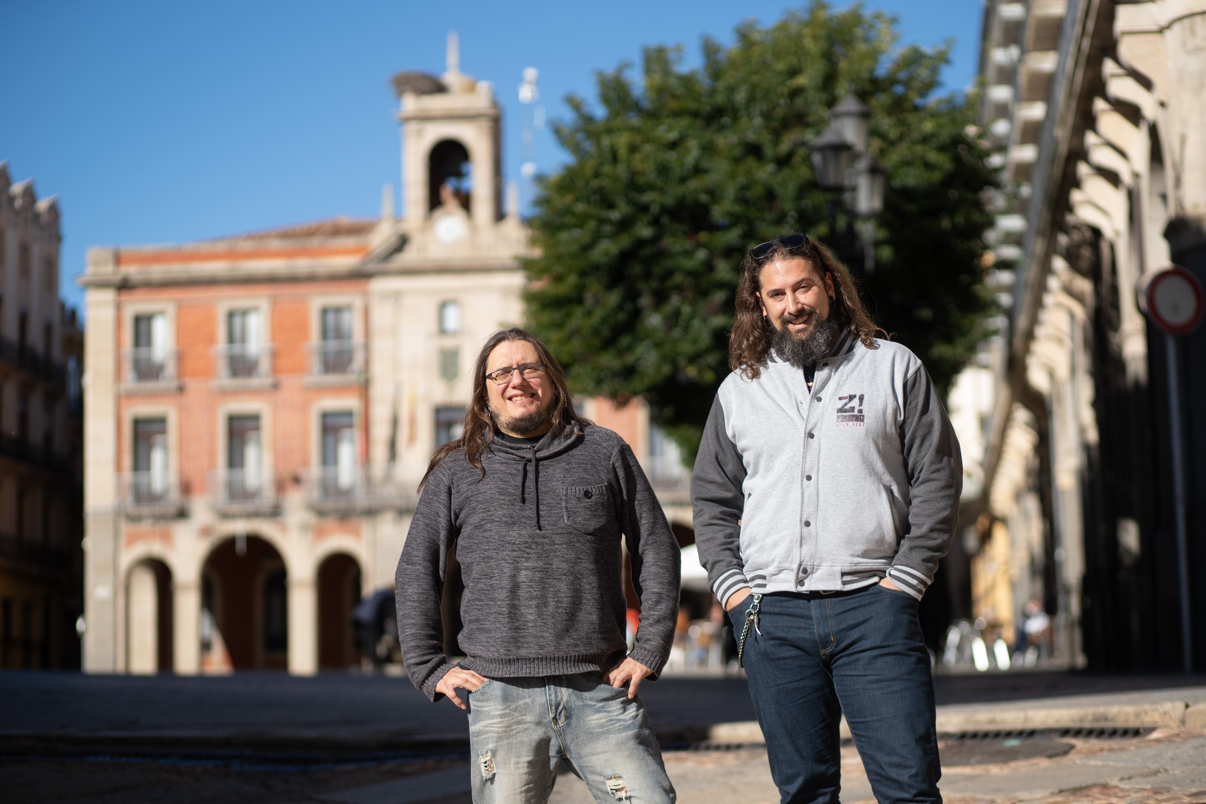 Andrés Cid y Javier Hernández, promotores del festival de heavy metal Zlive.