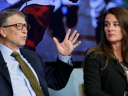 Bill y Melinda Gates en un encuentro en Bruselas en enero de 2015.