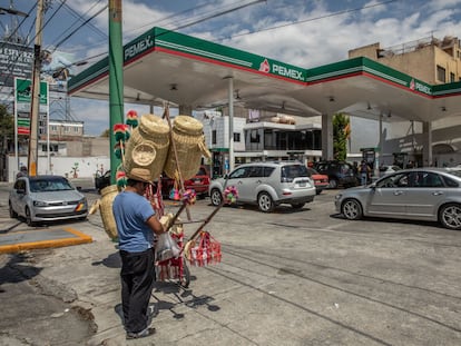 Una gasolinera de Petróleos Mexicanos en la Ciudad de México.