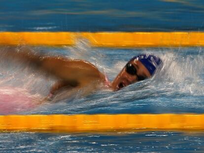 Belmonte, durante la final de los 400m libre.