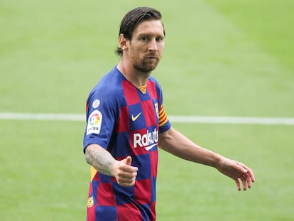 Messi, en el partido ante el Celta, el pasado día 23.


27/06/2020 ONLY FOR USE IN SPAIN