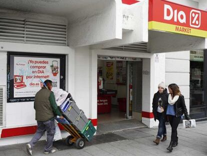 Un supermercado de la cadena DIA en Madrid 