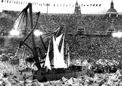 Inauguración de los Juegos Olímpicos de Barcelona 92 en el estadio de Montjuïc.