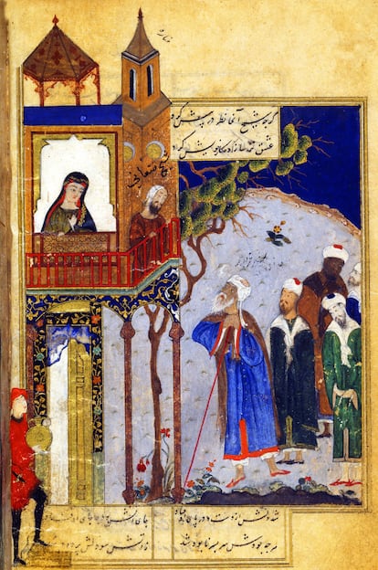 Una miniatura de ‘La conferència dels ocells’ de Farid ud-Din Attar (1145-1221)