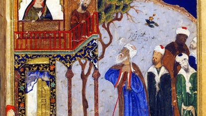 Una miniatura de ‘La conferència dels ocells’ de Farid ud-Din Attar (1145-1221)