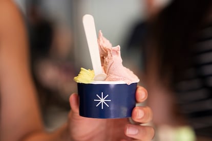 Los helados cuestan entre 3,80 y 5,80 euros, en cono o terrina.