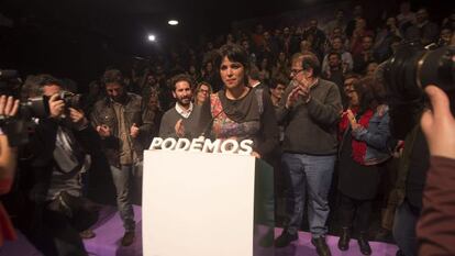 La candidata de Podemos a la Presidencia de la Junta de Andalucía, Teresa Rodríguez. Efe