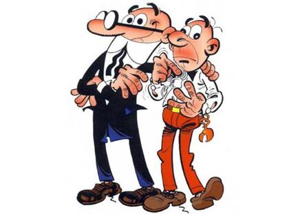 Mortadelo y Filemón, dibujados por Francisco Ibáñez.