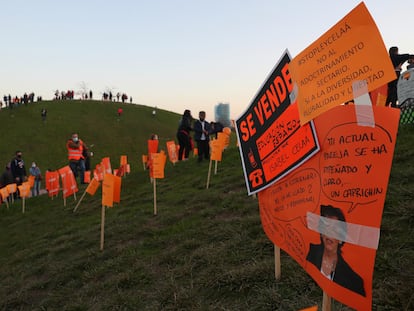 Acto de protesta contra la 'ley Celaá' organizado por el colegio Tajamar de Madrid.