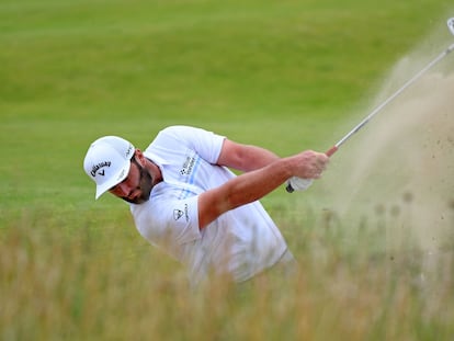 Jon Rahm, en la primera jornada del Open Británico.