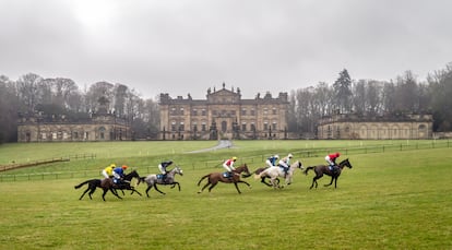 Carrera de caballos. Getty Images