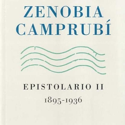 Portada de 'Epistolario II. 1895-1936', de Zenobia Camprubí.