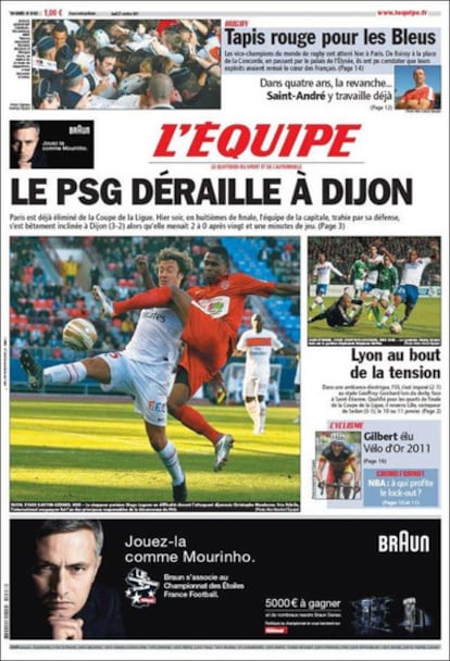 Portada de L'Equipe.