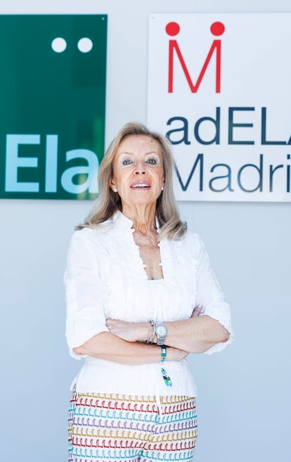 Carmen Martínez Sarmiento, nueva presidenta de la Asociación Española de Esclerosis Múltiple (ELA), fotografiada el 11 de julio.