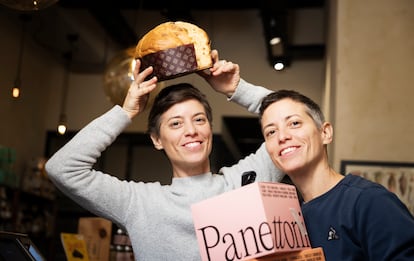 Las hermanas Chiara y Francesca Pavolucci elaboran panetone a partir de la receta de su familia.