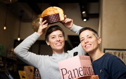 Las hermanas Chiara y Francesca Pavolucci elaboran panetone a partir de la receta de su familia.