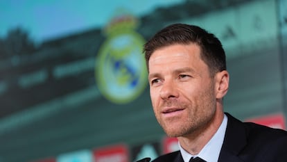 Xabi Alonso, en su presentación como nuevo entrenador del Real Madrid.