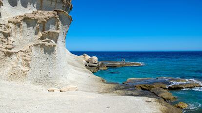 Cala de Enmedio, en el parque natural de Cabo de Gata, Nijar (Almería).