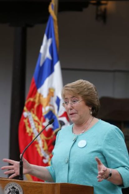 A presidenta do Chile, Michelle Bachelet.