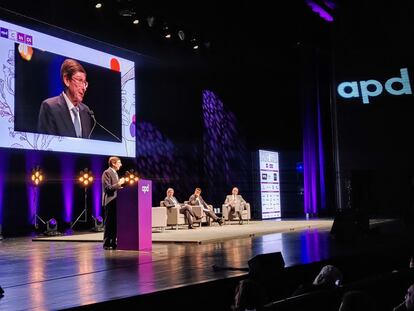 El presidente de CaixaBank, José Ignacio Goirigolzarri, este miércoles en Sevilla.