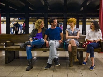 De izquierda a derecha C&eacute;cile de France, Romain Duris, Kelly Reilly y Audrey Tautou.