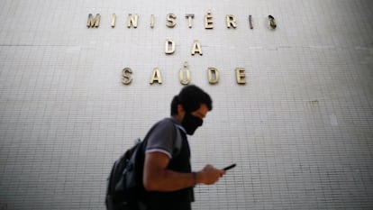 Fachada do Ministério da Saúde, em Brasília.