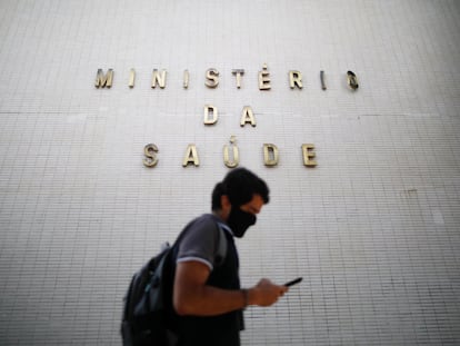 Fachada do Ministério da Saúde, em Brasília.