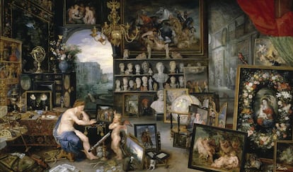 'La vista', lienzo de Rubens y Brueghel, el Viejo, de 1617.