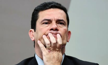 Moro durante audiência no Senado.