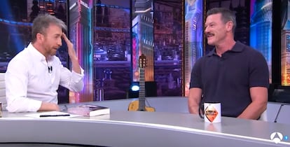 El actor Luke Evans en su visita 'El Hormiguero' el 27 de mayo de 2025.