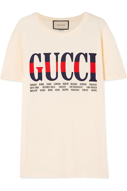 Camiseta de Gucci (392 euros). Disponible en Net-A-Porter.