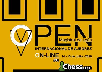 Cartel anunciador del Abierto Ciudad de León