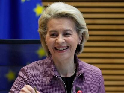 La presidenta de la Comisión Europea, Ursula von der Leyen